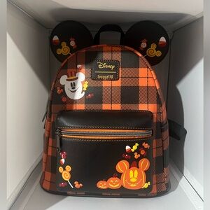 Hot topic candy Minnie eared Loungefly mini backpack